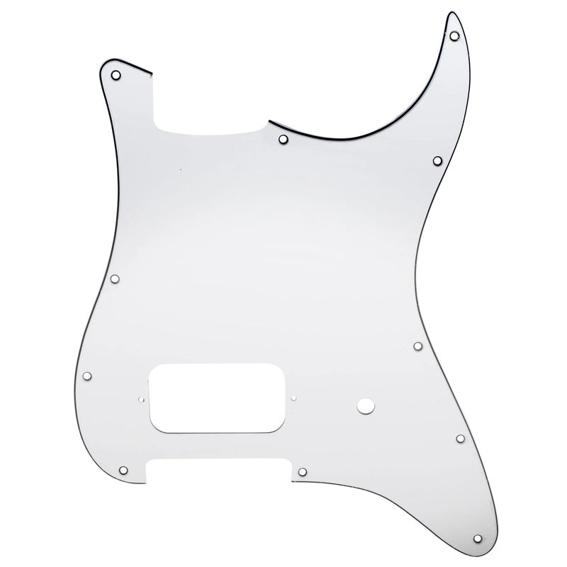 One Humbucker Guitar Pickguard For American/Mexican Fender Tom DeLonge Strat Style -White 3Ply