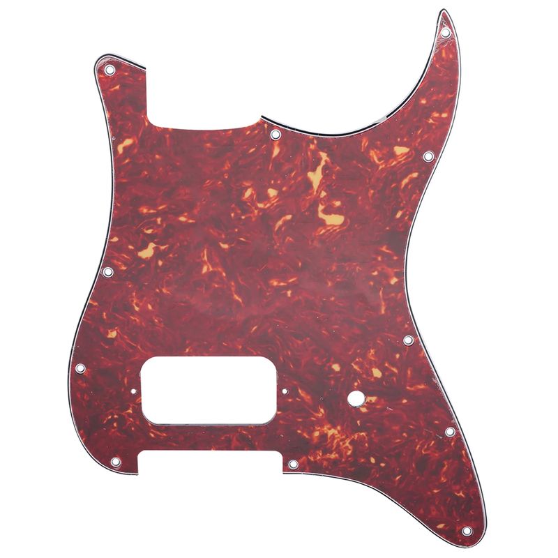 One Humbucker Guitar Pickguard For American/Mexican Fender Tom DeLonge Strat Style -Vintage Tortoise