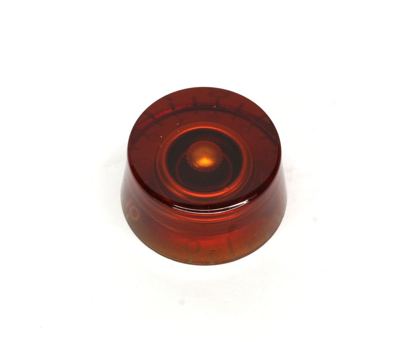 4 x Amber Speed knob vintage style numbers, fits USA split shaft pots.
