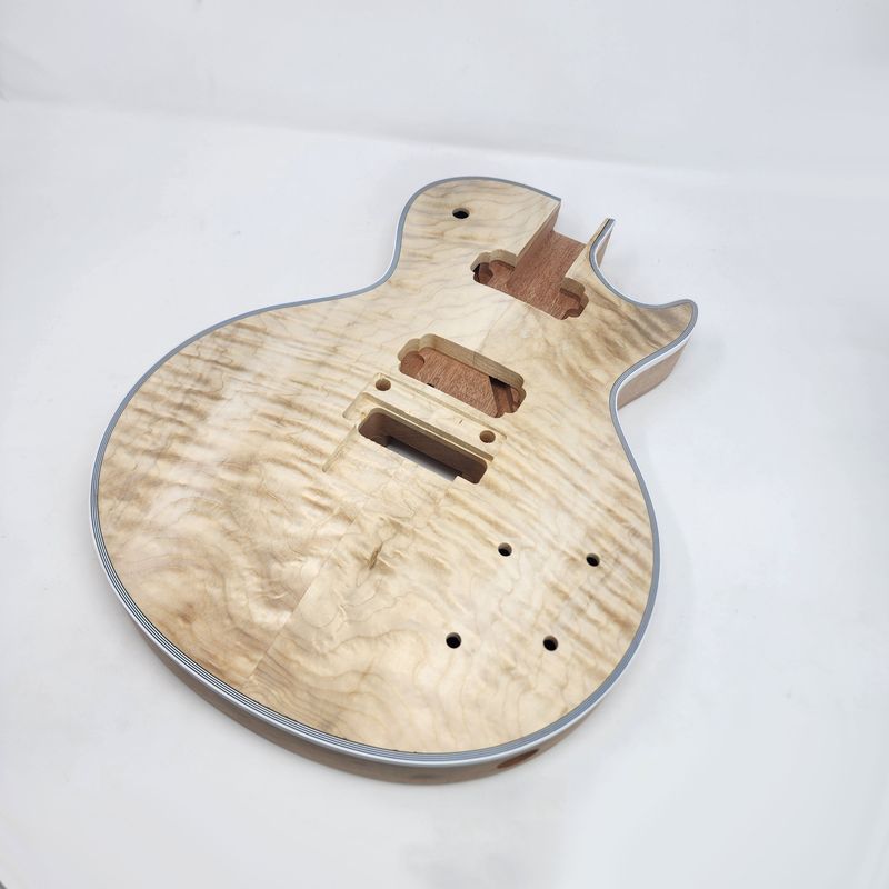 LP-Style 5/8" thick Flame Maple Top, Mahogany Body &amp; Neck Floyd Rose