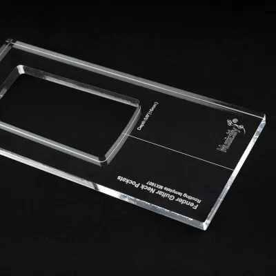 PRO CNC Acrylic Neck Pocket Routing Template – Strat®, Jaguar®, Jazzmaster®, Mustang®