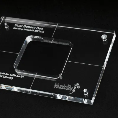 PRO CNC Acrylic Routing Template – Dual Battery Box Cavity