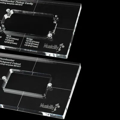 PRO CNC Acrylic Routing Template Set – Humbucker Pickup (Body + Pickguard)