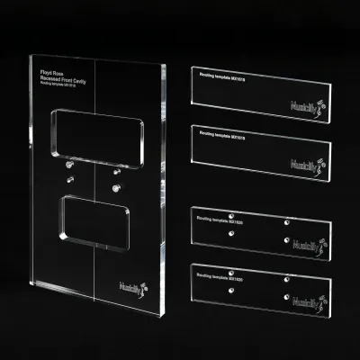 PRO CNC Acrylic Routing Template Set – Floyd Rose Recessed Tremolo Mod