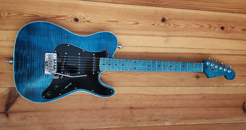 Carparelli Hybrid T&amp;S – Turquoise Blue Flamed Maple
