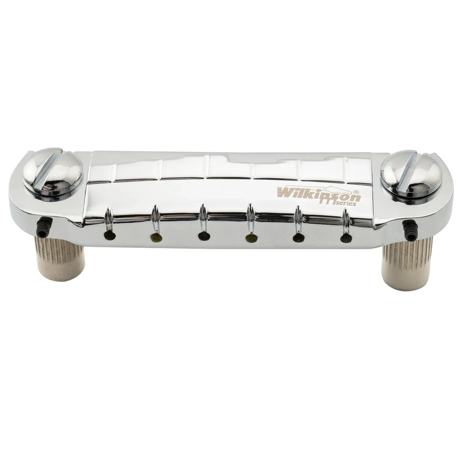 Wilkinson M Series Wraparound Bridge — 52 mm String Spacing, M8 Posts (82 mm) — Fits LP/SG Junior &amp; Special, ES-335 — Pre-Set Intonation