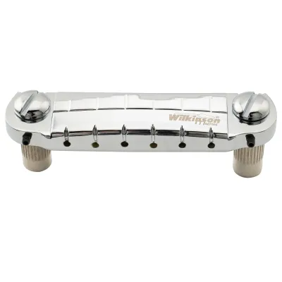 Wilkinson M Series Wraparound Bridge — 52 mm String Spacing, M8 Posts (82 mm) — Fits LP/SG Junior &amp; Special, ES-335 — Pre-Set Intonation