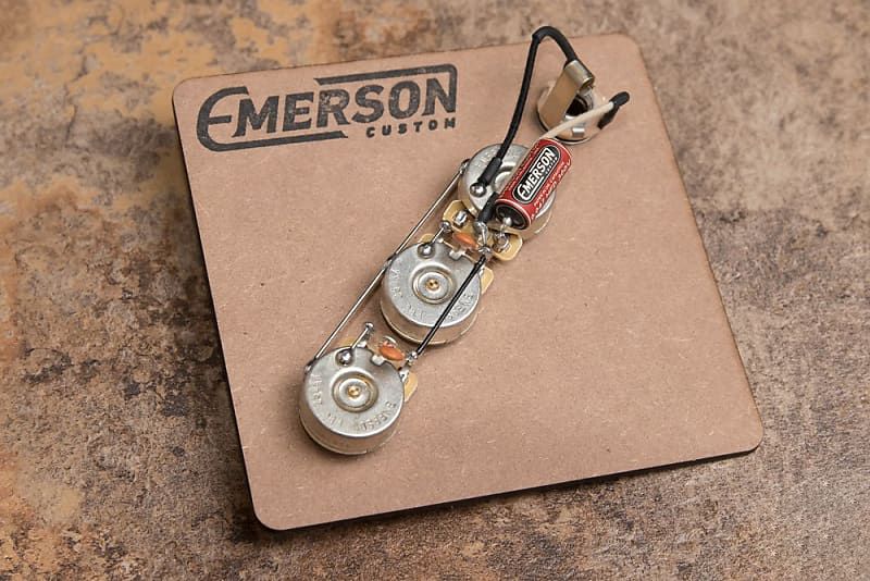 ​Carparelli J-Bass VVT Prewired Wiring Kit — Emerson .047µF PIO + 3× CTS 250K Pro Pots