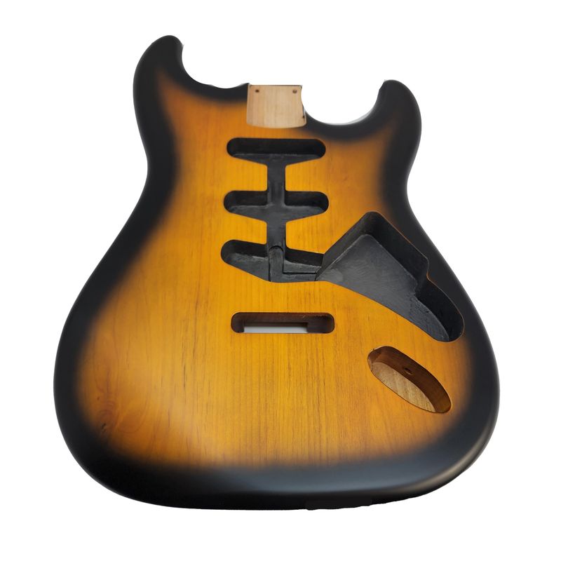 Brio S-Style Guitar Body – 2TS Sunburst, Nitro Satin, Alder