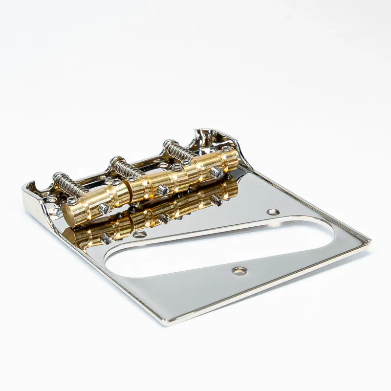 Tele Bridge for Bigsby with Advanced Plating Compensated Saddles - Nickel