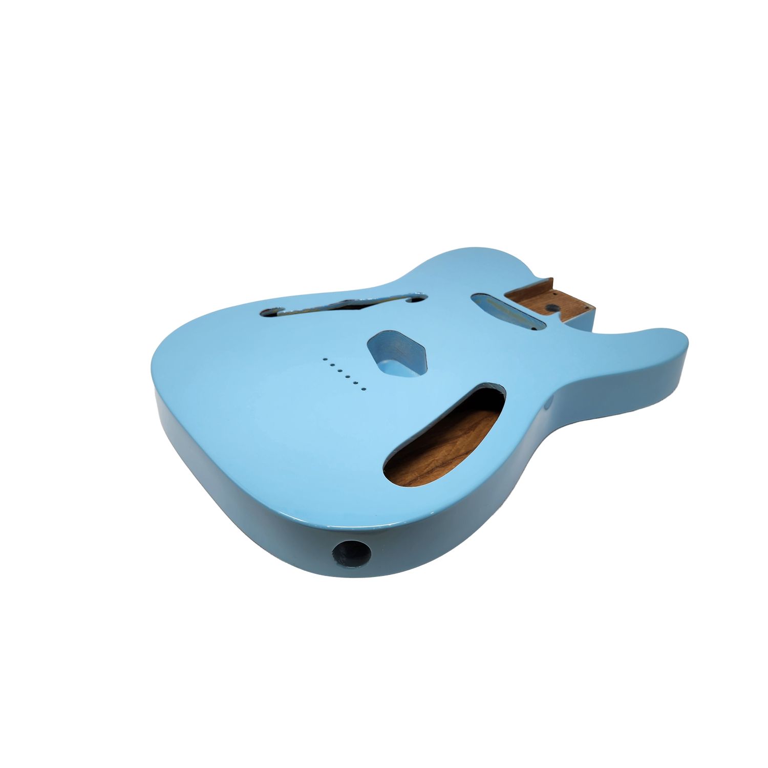 Brio 69 Telecaster Thinline SS Roasted Ash Body Semi-Hollow Sonic Blue