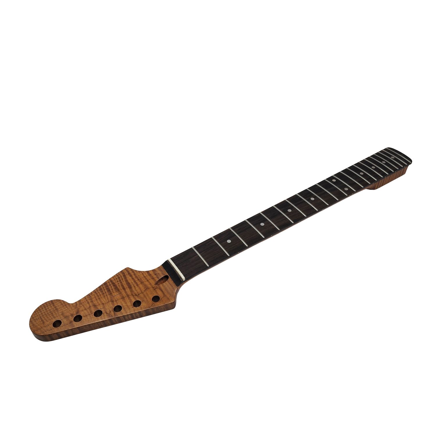 Brio Premium Flamed Maple S-Style Guitar Neck - Satin Smooth