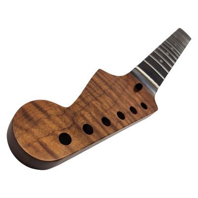 Brio Premium Flamed Maple S-Style Guitar Neck - Satin Smooth