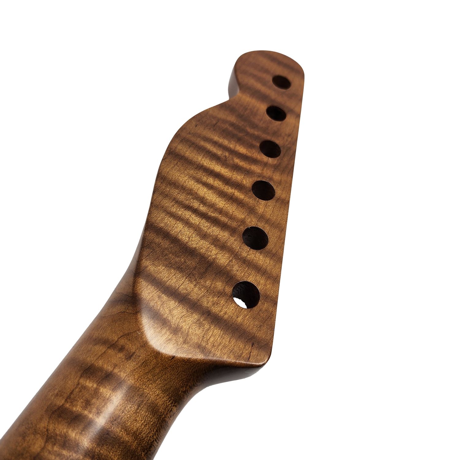 Brio Premium Flamed Maple T-Style Guitar Neck - Satin Smooth