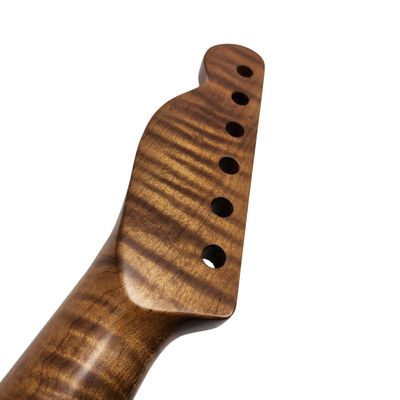 Brio Premium Flamed Maple T-Style Guitar Neck - Satin Smooth