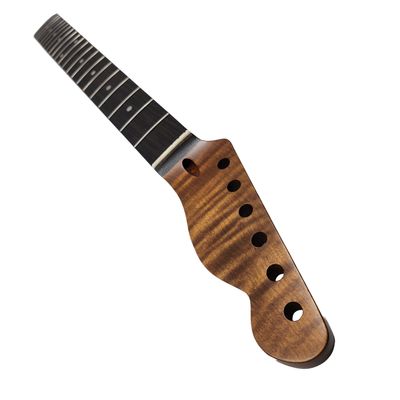 Brio Premium Flamed Maple T-Style Guitar Neck - Satin Smooth