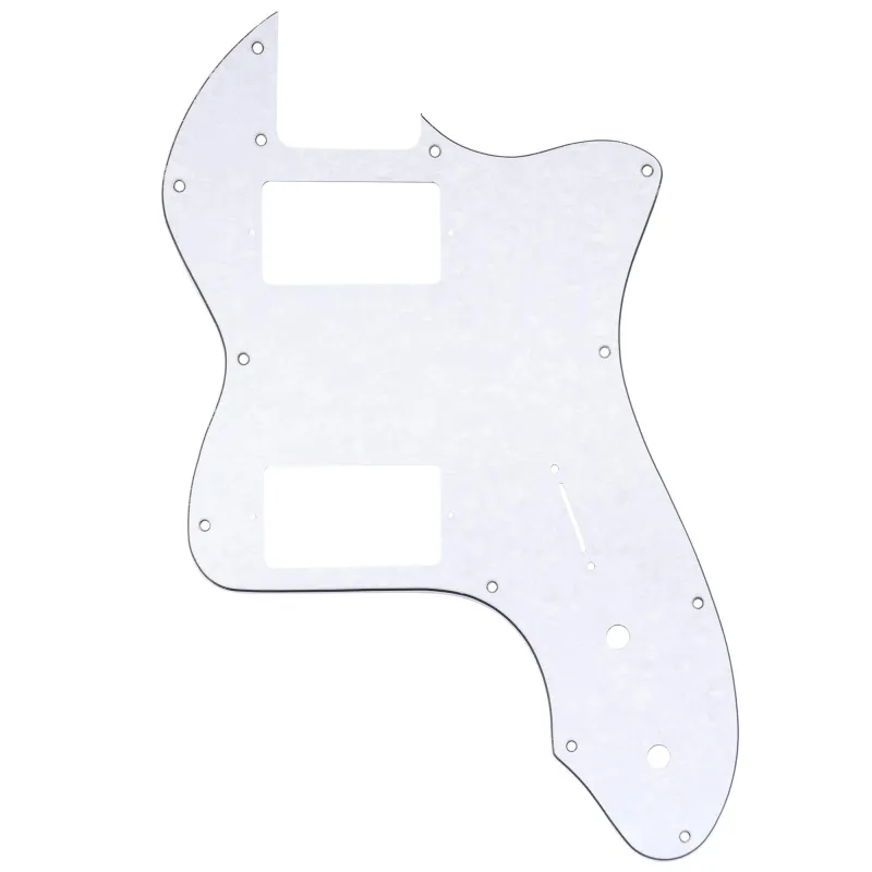 12-Hole HH Guitar for Fender® '72 Tele Thinline Style (USA/MIM) - White Pearl