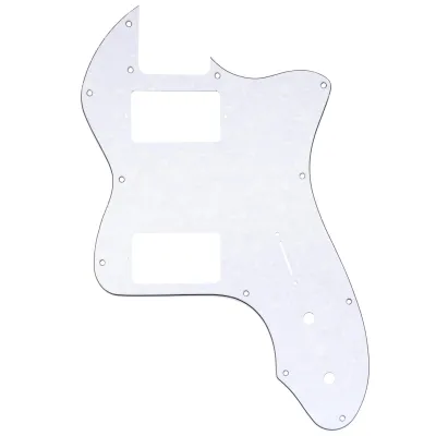 12-Hole HH Guitar for Fender® &#39;72 Tele Thinline Style (USA/MIM) - White Pearl