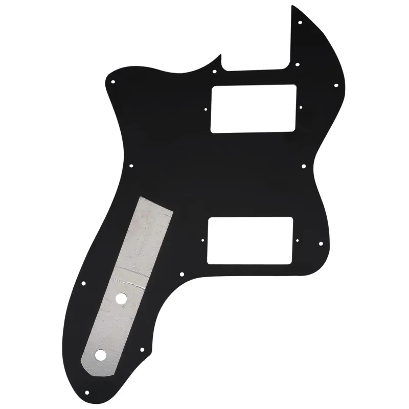 12-Hole HH Guitar for Fender® '72 Tele Thinline Style (USA/MIM) - 3 Ply Black