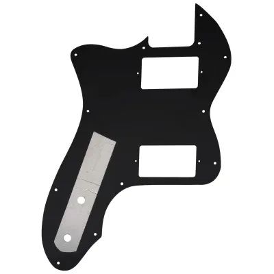 12-Hole HH Guitar for Fender® '72 Tele Thinline Style (USA/MIM) - 3 Ply Black