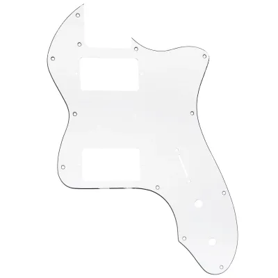 12-Hole HH Guitar for Fender® &#39;72 Tele Thinline Style (USA/MIM) - 3 Ply White