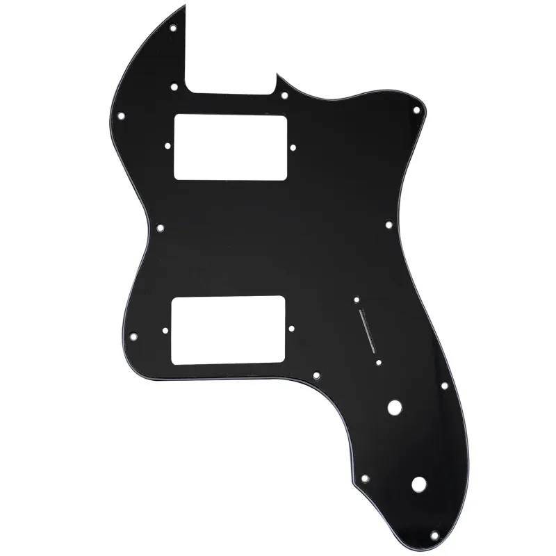 12-Hole HH Guitar for Fender® '72 Tele Thinline Style (USA/MIM) - 3 Ply Black