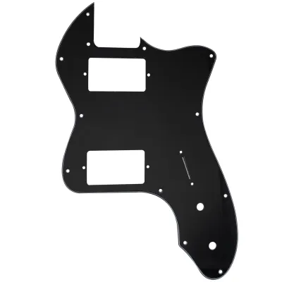 12-Hole HH Guitar for Fender® &#39;72 Tele Thinline Style (USA/MIM) - 3 Ply Black