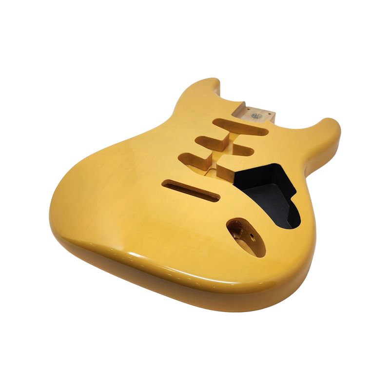 Brio S-Style Butterscotch Blonde Body – Premium ALDER – Fender-Spec Neck Pocket