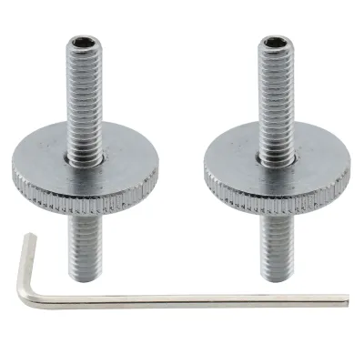 Pro Metric ABR-1 Style Tune-O-Matic Bridge Post &amp; Thumbwheel Set (M4) – Fits Epiphone LP/SG/ES-335