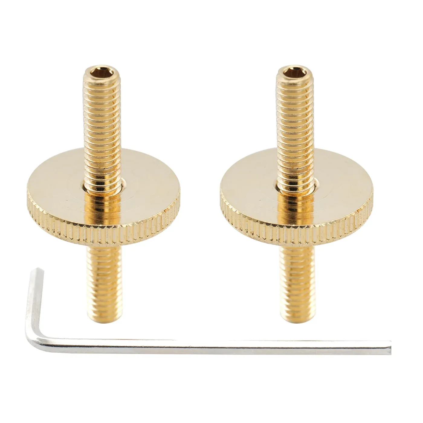 Pro Metric ABR-1 Style Tune-O-Matic Bridge Post &amp; Thumbwheel Set (M4) – Fits Epiphone LP/SG/ES-335