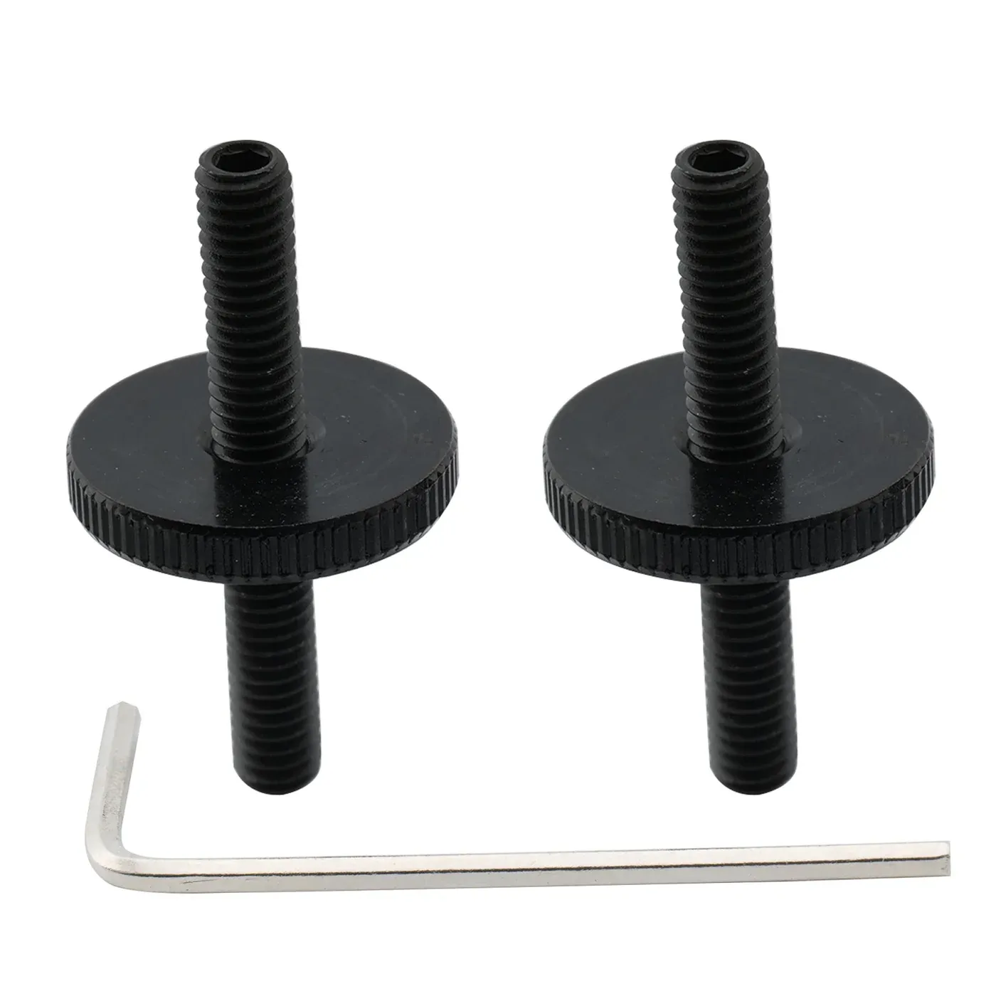 Pro Metric ABR-1 Style Tune-O-Matic Bridge Post &amp; Thumbwheel Set (M4) – Fits Epiphone LP/SG/ES-335