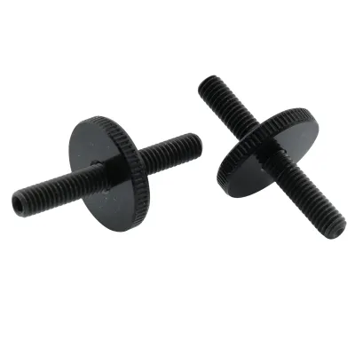 Pro Metric ABR-1 Style Tune-O-Matic Bridge Post &amp; Thumbwheel Set (M4) – Fits Epiphone LP/SG/ES-335
