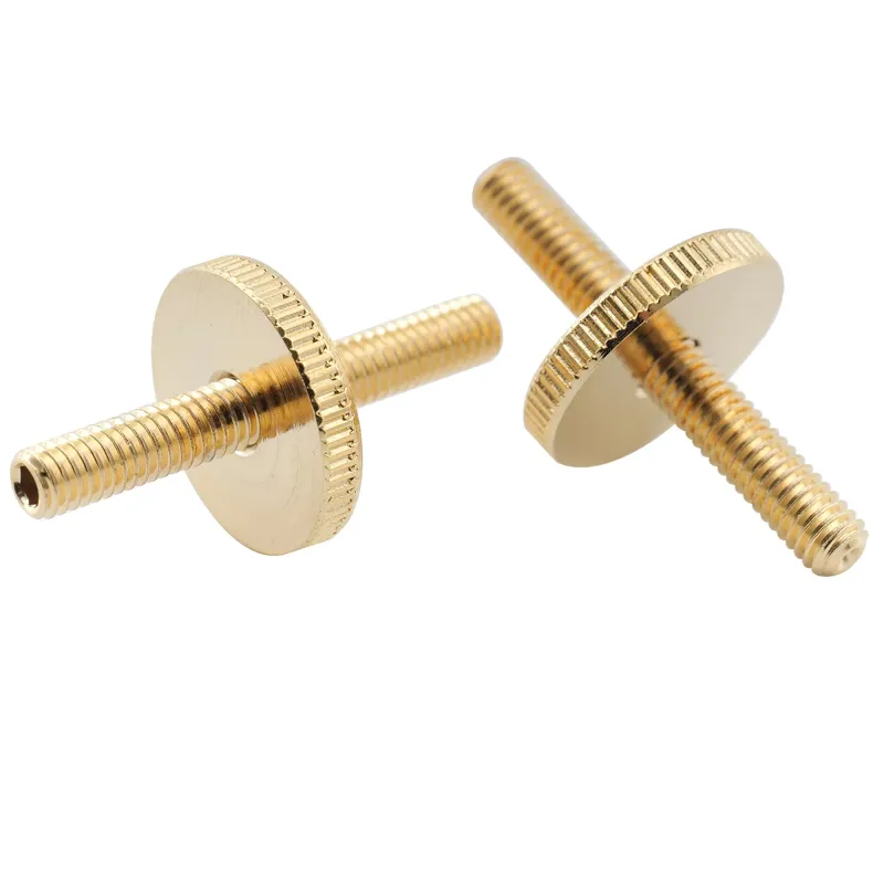 Pro Metric ABR-1 Style Tune-O-Matic Bridge Post &amp; Thumbwheel Set (M4) – Fits Epiphone LP/SG/ES-335