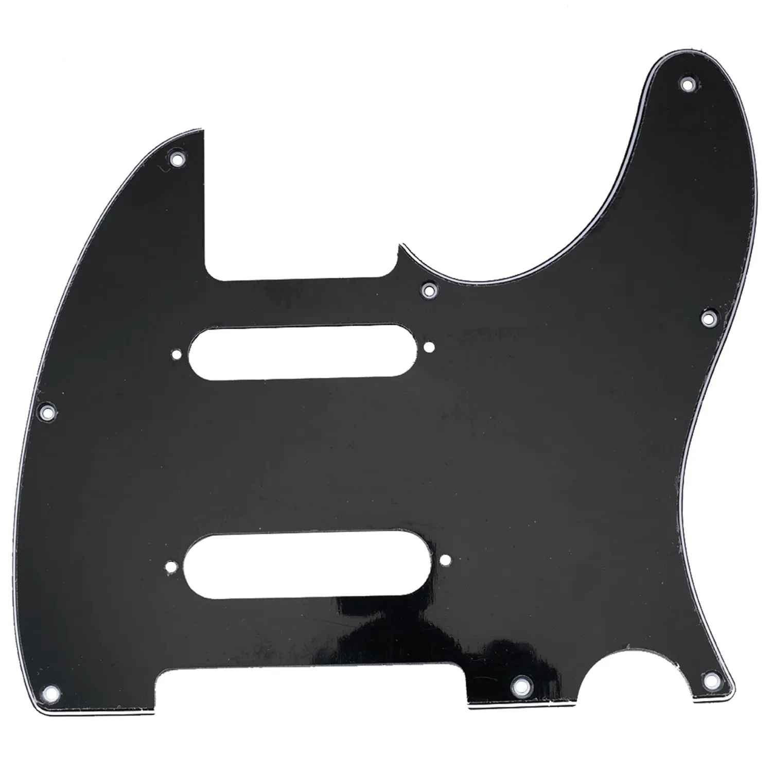 Nashville Deluxe Telecaster Style Pickguard- 8 Hole - 3 Ply Black