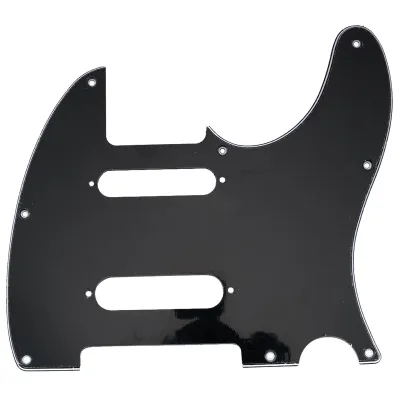 Nashville Deluxe Telecaster Style Pickguard- 8 Hole - 3 Ply Black