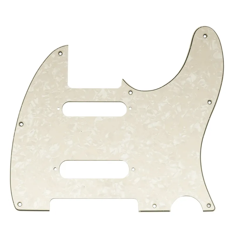 Nashville Deluxe Telecaster Style Pickguard- 8 Hole - Aged Pearloid