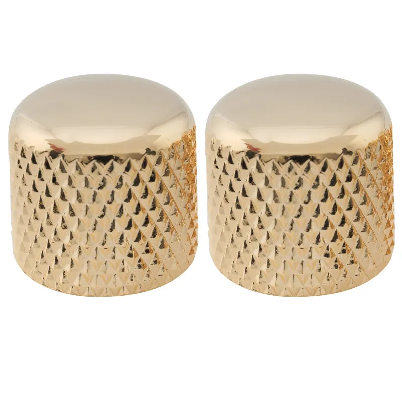Pro USA-Spec Steel Dome Control Knobs – Fine 24-Spline (Set of 2) GOLD