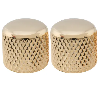 Pro USA-Spec Steel Dome Control Knobs – Fine 24-Spline (Set of 2) GOLD