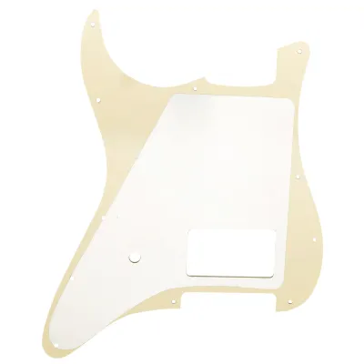 11-Hole Single Covered Humbucker Pickguard for USA/Mexico Fender® Tom DeLonge Strat Style - Aged Pearl