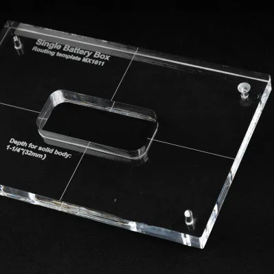 Pro CNC Accurate Acrylic Single Battery Box Routing Template