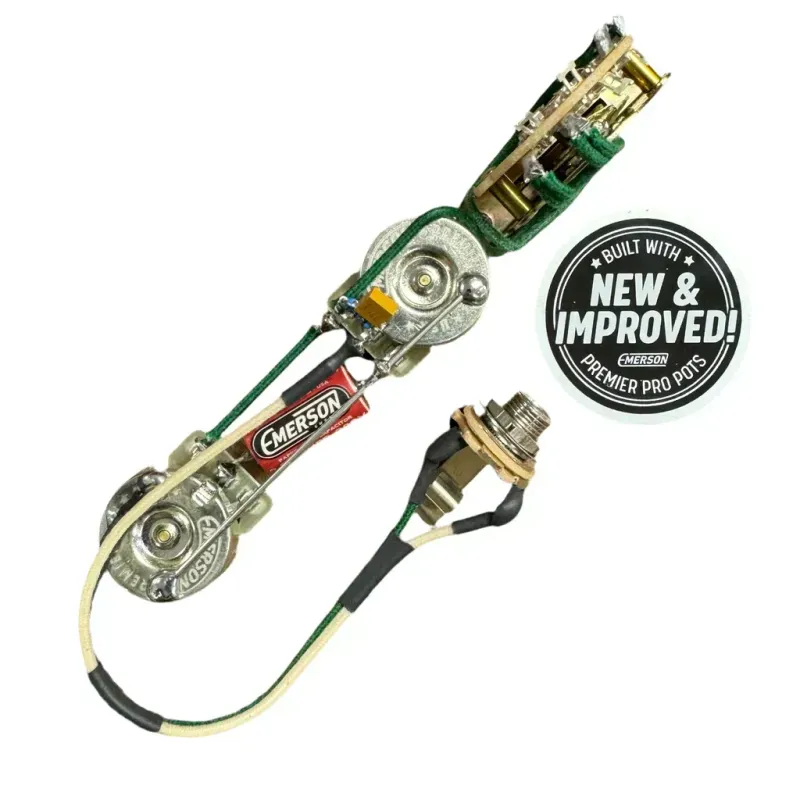 Carparelli - -Emerson 3-Way Tele Prewired Kit — Premier Pro | Central Lab, Pure Tone, PIO Cap (T3-PREMIUM)