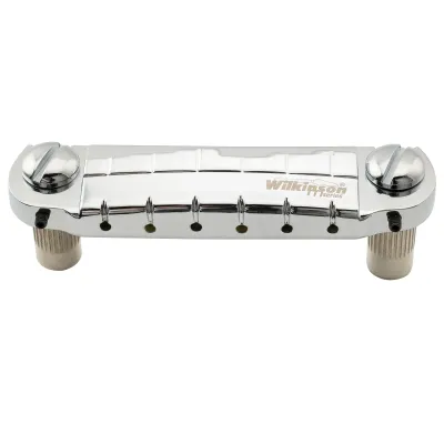 Wilkinson M Series Wraparound Bridge — 52 mm String Spacing, M8 Posts (82 mm) — Fits LP/SG Junior &amp; Special, ES-335 — Pre-Set Intonation