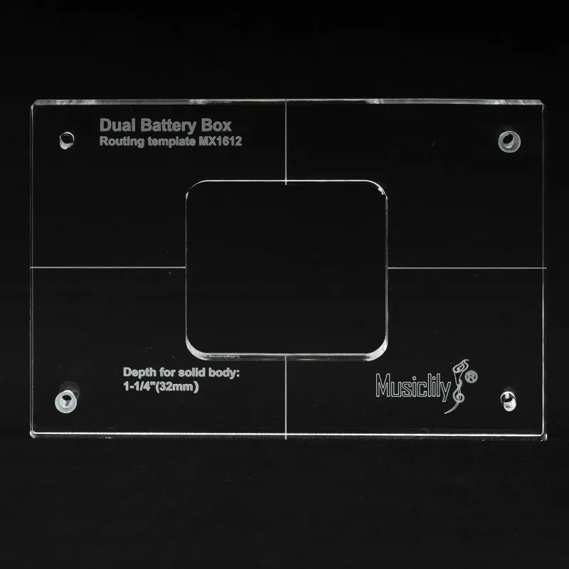 PRO CNC Acrylic Routing Template – Dual Battery Box Cavity