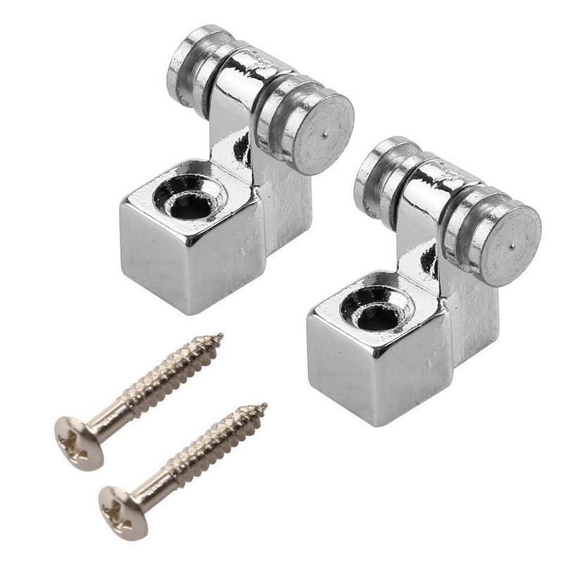 Brio Set of 2 Chrome Roller String Retainer Trees Guitar Parts