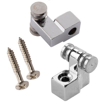 Brio Set of 2 Chrome Roller String Retainer Trees Guitar Parts
