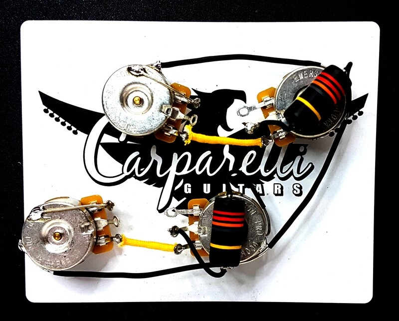 5A Pre-Wired EMERSON CUSTOM Harness for Les Paul – Premium Long Shaft CTS + PURETONE