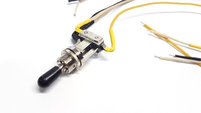 Switchcraft Pre-Wired Short 3-Way Toggle with Carparelli Identi-Side