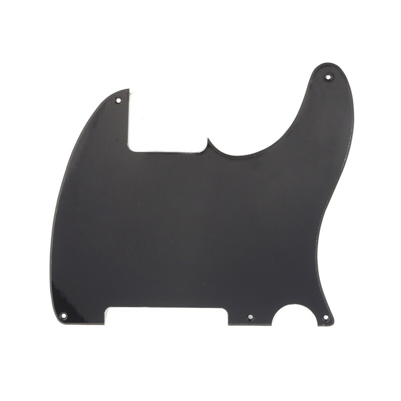 Brio Vintage Esquire 5 Hole Tele® Pickguard RH 1 Ply Matte Black