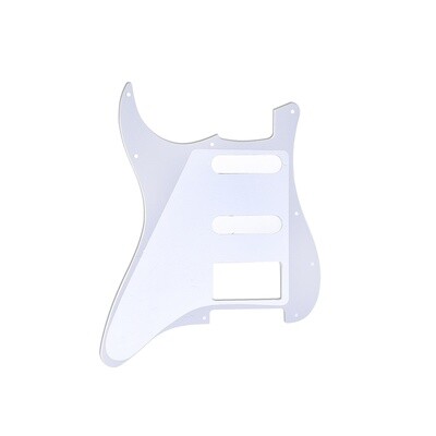 Brio 11 Hole HSS Strat® Pickguard for Fender US/Mex Made Standard Stratocaster Modern Style Pearoid White
