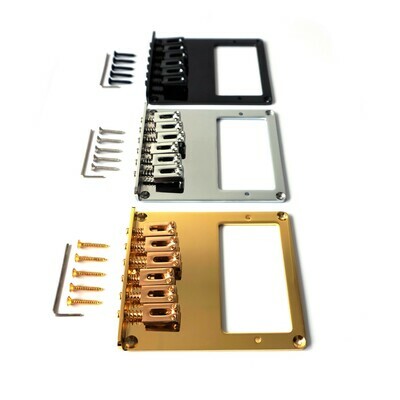 Tele Telecaster Humbucker Electric Guitar Bridge, 6 Saddles Chrome Black Gold